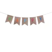 Bunting Banner Linen Flags Garland Bunting Banner Party Decoration Birthday