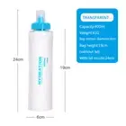 400Ml Soft Flask Folding Collapsible Water Bottle TPU BPA Free Water Tank Bag fo