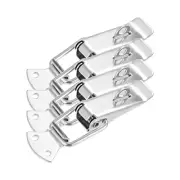 304 Stainless Steel Spring Loaded Toggle Latch Catch Clamp 127mm, 4 pcs