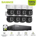 SANNCE 1080P 8CH DVR Security Camera System IR Night Vision Home Surveillance