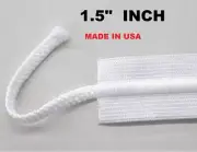 1.5" inch Draw cord elastic Drawstring Elastic 100 yards white. USA