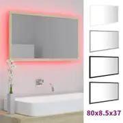 LED Bathroom Washroom Wall Mirror Vanity Dressing Mirror Multi Colours vidaXL
