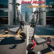 4000W Foldable Electric Scooter 80KM/H 70KM Range 11" Tyre Off Road Adult