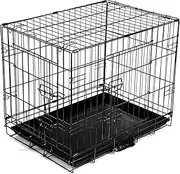 Pte Dog Cage Crate Kennel Rabbit Cat Collapsible Metal Cages 24" 30" 36" 42" 48" (36" (92x57x63cm))