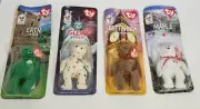 1999 McDonalds Set of 4 International TY Beanie Babies Bears. FREE SHIPPING!