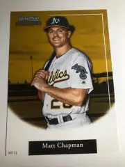 2019 Bowman Sterling Retrospect Jumbo 5x7 Matt Chapman A's MC 07/10