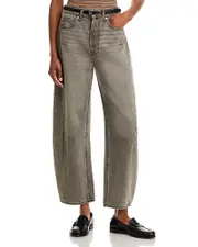 Veronica Beard Ryder High Rise Barrel Jeans in Volcanic Dust