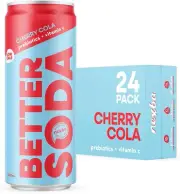 Nexba Better Soda – Cherry Cola – All Natural Sugar Free – 24 X 330Ml Cans