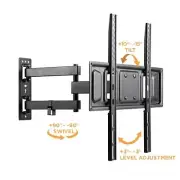 FULL MOTION LCD LED TV WALL MOUNT BRACKET SWIVEL TILT 32 37 39 40 42 43 46 50 55