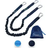 WavesRx DockingPal - Premium Bungee Dock Line 3 ft | Elastic Docking Rope