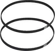 uxcell 2pcs 226XL Rubber Timing Belt 113 Teeth 10mm Width 5.08mm Pitch Synchronous Closed Loop Geared Drive Belt Black for Industrial