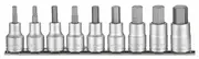 Teng M1209AF - In-Hex Socket Set 9 Piece 1/2" Drive AF