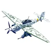 1/72 Scale Diecast Alloy WWII German Stuka JU-87G2 Dive Bomber Military Model