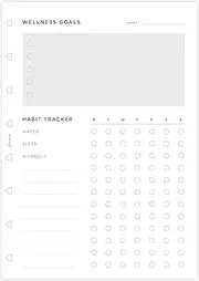 Filofax A5 Wellness Trackers Notebook Refill
