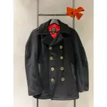 美品 美國製 修身款  SCHOTT NYC 740C PEA COAT 海軍大衣 海軍藍