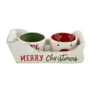 Mudpie - Sleigh Tidbit Bowl Set - 48500335