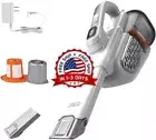 Aspiradora de Mano BLACK+DECKER Dustbuster, Inalámbrica, AdvancedClean+, Blanca