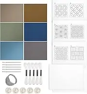 Embroidery Kit,Water Soluble Hand Sewing Kit | Embroidery Beginner Kit, Needle and Fabric Material Kit for Beginners