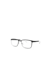 square-frame optical glasses 52 White