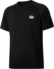 [WILLIT] Men's UPF 50+ Sun Protection Shirt Rashguard Swim Shirt Short Sleeve SPF Quick Dry Fishing Shirt