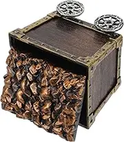 BRIGHTFUFU Plastic Mining Cart Toy Boys and Girls Treasure Box Educational Mining Set Mini Pirate Treasure Chest Party Favors Home School Decor Fun Safe for Children