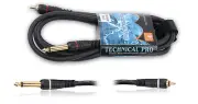 TECHNICAL PRO 1/4'' to RCA 18 gauge 3 foot Audio Cable