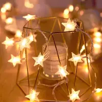在飛比找momo購物網優惠-聖誕佈置唯美LED星星燈4組(聖誕燈 氣氛燈 交換禮物 聖誕