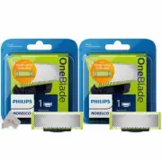 2pcs Philips Norelco QP210/80 OneBlade Replacement Head for QP2520 QP6510 QP6520