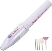 VICASKY 1 Set Nail Drill for Manicure Lightweight Acrylic Nail File for Beginners Easy to Use for Travel and Home Care