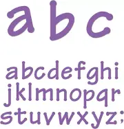 Ellison SureCut Die 11186-4IN Lollipop Lowercase Letters 23 Pack 5 7/8" x 4 x 1"