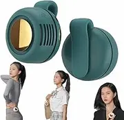 Small Clip Fan,Fans for Waist Clips,Portable Silent Mini Bladeless Electric Fan Clip On for Shirt,Hands-Free Clip Fans 3 Speeds,Clips on Waist Neck Fanes for Outdoor,Camping,Travel,Office (Green)