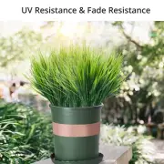 US 5pc Artificial Greenery 7 Branch Spring Grass Plant for Home/ Garden Decor