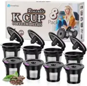 Reusable K Cups for K-eurig, 8 Pack K Cup Coffee Pods, Universal...