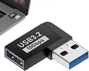 Right Angle USB Adapter - USB Right Angle Adapter | USB 3.0 Adapter Male to Female | 10Gbps Data Transfer | USB Connector Adapter | USB Extender Connector | Extension USB Right Angle Adapter 2.0