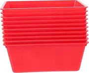 HOMOCONO 10 pcs Gaming Coins Storage Baskets Plastic Coin Holders for Game Collection Portable Containers with Smooth Surface