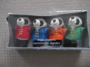 NIB PIER 1 IMPORTS Chinese Panda Bear Finger Puppets -Set of 4, Adorable!!