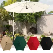 Outdoor Round Sun Umbrella Sunshade Umbrella Parasol Canopy Replacement Cover