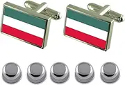 [Select Gifts] Shirt Dress Studs Gorzon Wielkopolski City Poland Flag Cufflinks