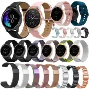 For Garmin Venu 3S 2S Forerunner 265s Nylon/Silicone/Stainless Steel Band Strap