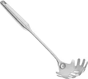 FUNOMOCYA Elegant Stainless Steel Spaghetti Spoon Large Noodle Spoon Heat Resistant Fork for Serving