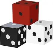 WOOPSOO 3 Pack Large Casino Dice Boxes Casino Theme Party Decoration Vegas Jumbo Giant Dice Centerpieces Table Top Dice Casino Night Prom Party Supply, 11 Inch