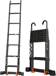 Telescopic Ladder Telescopic Ladders Multi-Purpose Extendable Ladder Telescopic Ladder Telescoping Ladder for RV/Rooftop Tent/Attic, 5m/4m/3m/2m Aluminum Extension Telescopic Ladders with De Ambitious