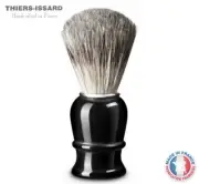 Thiers Issard Boar Badger Combination Shaving Brush Black Handle Made in France