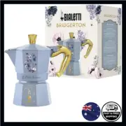 Bialetti Bridgerton Moka Express 3 & 6 Cup Aluminium Coffee Percolator LMTD EDIT