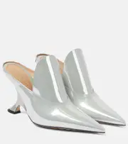 [Bottega Veneta] Bottega Veneta Rocket metallic leather mules AU 5 metallic