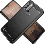 [KOARWVC] Case for Nokia C31 Case, TA-1499, TA-1497, TA-1493 Case Carbon Fiber Shockproof Rugged Shield Soft TPU Back Cover Cases for Nokia C31 Black