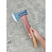 Steel Hatchet Axe Rosewood Handle, 15-in Length, Camping Handmade Gardening Tool