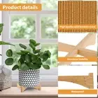 2Pcs Bamboo Wood Plant Stand Modern Succulents Plant Pot Holder Decorative CaNmd