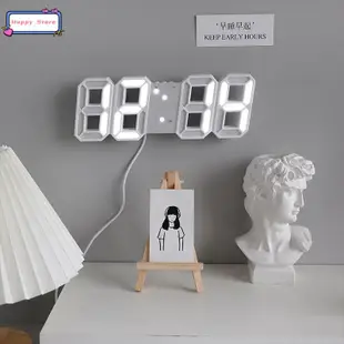 3D Large LED Digital Wall Clock Date Time Night Light Displa