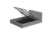 Milano Luxury Gas Lift Bed With Headboard (Model 1) Grey No.28 King King Bed Frames
